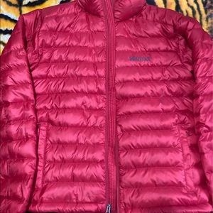 marmot jacket, color red size M